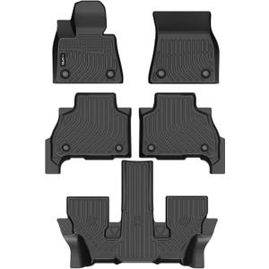 HAFIDI Floor Mats Fit for BMW X7 2026-2019 Car Mats for BMW X7 All Weather Floor Liner (Only 6 Seats) Protection TPE Anti-Slip Automotive Accessories, Black