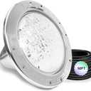 LED Pool Lights for Inground Pools, 120V Pool Lights White, 10 Inch Inground Pool Light 120v Suitable for 10 Inch Wet Niche, Underwater Pool Light, 35W, 50 Foot Cord