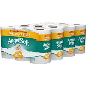 24 Mega XL Rolls 480 Sheets Per Roll 2 Ply