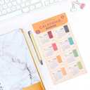 2026 Monthly Calendar Stickers - 2 Sheet Adhesive Tabs Color-coded Divider Index Labels for Journals, Notebooks & Diy Planning, Retro Color (Multi)
