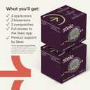 Stelo Glucose Biosensor & App by Dexcom - A Leader in Continuous Glucose Monitoring (CGM). 24/7 Tracking & Personalized Insights to Reveal Patterns. 2-Pack (Up to 15 Days Each). iOS & Android.