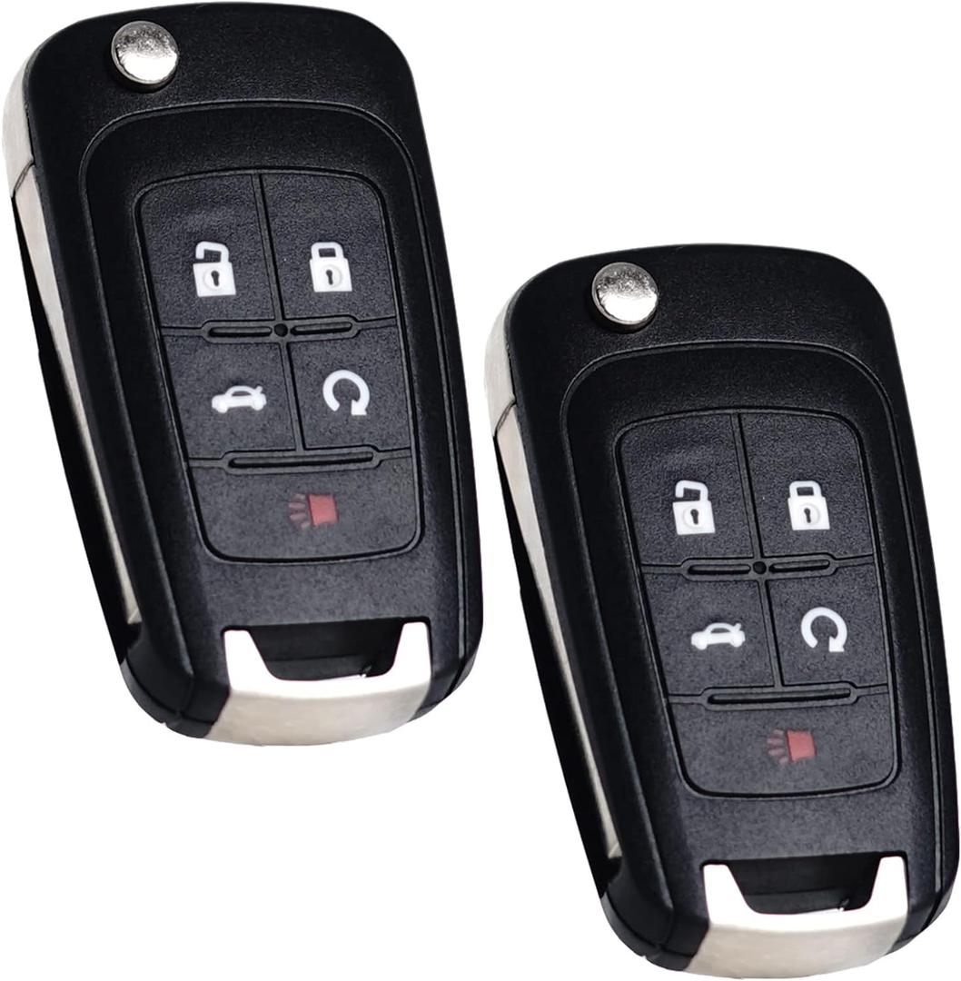 Key Fob Replacement Fits for Chevy Cruze Equinox Camaro Impala Malibu Sonic Buick Regal Verano Encore Lacrosse GMC Terrain 2010-2021 OHT01060512 Keyless Entry Remote Control 13504199