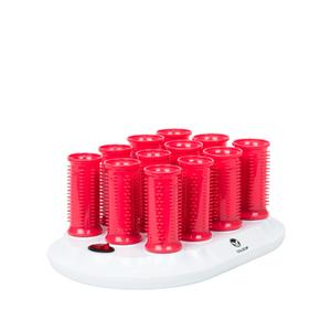 CALISTA Ion Hot Rollers for Short Hair | Hair Roller Clips Included | Heats to 230F | Dual Voltage | Add Hands-Free Curls, Waves, and Volume (Pink Verbena, Short - 12)