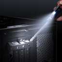 ORIA Mini Electric Screwdriver, Cordless Electric Screwdriver, 12 in 1 Rechargeable Screwdriver Set with 10 Screwdriver Bits, 1/4 inch Bit Holder, LED Light, Charging Cable, for Phones,Toys, PC (Red)