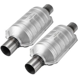 2Pcs 2" Universal Inlet/Outlet  EPA Approved Weld-on, Converter Catalytic Convertidor Automotive Replacement Emission (EPA Compliant)