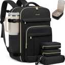 LOVEVOOK Travel Backpack for Women & Men - 17.3 Inch Carry On Backpack & Personal Item Backpack for Airlines, Spacious and Durable Design, with 3 Packing Cubes
