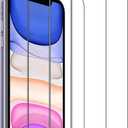YMHML 3 Pack compatible for iPhone 11 Screen Protector Tempered Glass, [Military Grade Shatterproof] HD Clear Film Case Friendly Screen Protector for iPhone 11 Accessories