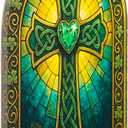 2 x Irish Ornament - St Patricks Day Gifts - Irish Gifts with Card and Envelope  St Patricks Day Gift for Kids and Adults, Classroom and Coworker Exchange, Fun Leprechaun Card (Pt3r)