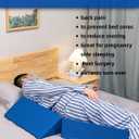 Fanwer Positioning Wedge Pillow for Side Sleeping (3 in 1), 40 Degree Triangle Bed Wedges & Body Positioners for Back Pain, Preventing Bedsores, After Surgery, Knees Elevated, Pregnancy