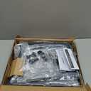 Furnulem Nightstand with 3 Drawers and 2-Tier Shelf, Fabric Small Dresser Organizer Vertical Storage Tower for Bedroom, Closet, Hallway, Nursery, End Table Side Furniture, Sturdy Steel Frame, Wood Top (Rustic Brown)