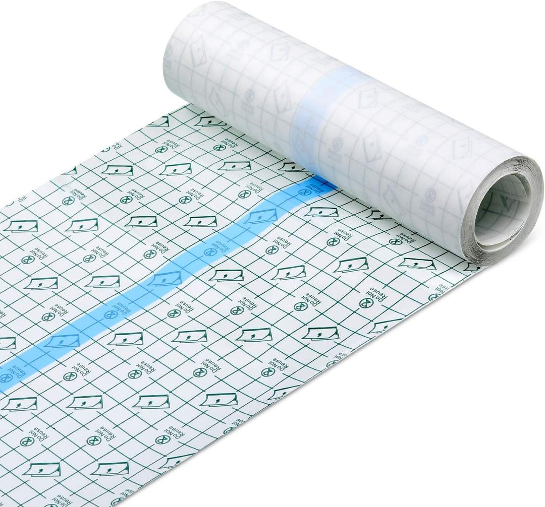 Transparent Dressing Adhesive Bandage Waterproof Bandage Clear Adhesive Bandages Stretch Tape for Tattoos Swimming(8 x 197 Inch)