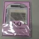 B&Q Lash Clusters Kit 280PCS Eyelash Clusters Kit,30D 40D D 9-16MIX Individual Lash Comfortable Eyelash Extension Set, Classic Look with Bond and Seal Waterproof, Remover DIY at Home(Set,30D+40D)