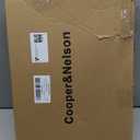 Cooper & Nelson 3 Piece Mens Suit Set, 2 Button Slim Fit Suit for Men, Jacket, Vest, Pants and Tie Size L