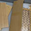 GHWIE Double Layer Bamboo Bread Box for Kitchen Counter,Large Capacity Bread Storage Bin,Bread Container with Acrylic Wavy Door Panel (Natural, Medium)