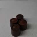 Wooden Furniture Bed Risers - 3 Inch Circle Heavy Duty Furniture Height Extenders Lifts for Sofa Couch Desk Chair Table Base Raising Space, Convenient Store and Cleaning, Pack of 4