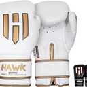 Hawk Sports Boxing Gloves for Men and Women, Comfy Boxing Training Gloves with Foam Padding for Throwing Power Punches with Confidence, Heavy Bag Boxing Gloves for Training and Sparring (14 Oz, White)