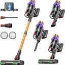 Cordless Vacuum Cleaner, 650W/55KPA/70 Mins Vacuum Cleaners for Home with Self-Standing, Anti-Tangle Vacuum Cordless, Smart Display and 1.8L Cup Cordless Stick Vacuum Cleaner for Pet Hair/Carpets