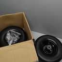 RONPOW 13x6.50-6 Lawn Mower Flat Free Tires and Wheels, 13x6.5-6 Heavy Duty Solid Front Tire for Zero Turn Mowers, 500Lbs Load, Universal 3/4", 5/8" and 1/2" Bearings, 5.51"-7.91" Hub, 2Pack Black