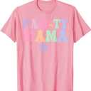 Let's Pawty Girl Mama Puppy Dog Party Birthday Girl Family T-Shirt, Large