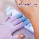 3 x Medsuo UV Gloves for Gel Nails Professional UPF50+ UV Protection Gloves for Driving Cycling Fishing Running (Purple)