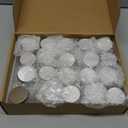 Eaasty 20 Pcs 1.6 oz Mini Mason Glasses Jar with Lids Small Spice Bottle for Honey Jam Jelly Kitchen DIY Wide Mouth Clear Airtight Canning Jars Food Container Wedding Shower Party Favor