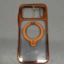 CASEKOO Cosmic Orange Glossy for iPhone 17 Pro Max Case [360 Spin Magnetic Stand][Fit for MagSafe][17FT Military Protection] Slim Hand-Polished Frame Titanium Alloy Sturdy Stand 6.9", Cosmic Orange