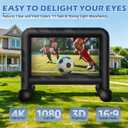 20Ft Outdoor Inflatable Movie Screen Double-Sided Projection, with Build-in Air Blower Storage Bag, Easy to Set up, Perfect for Backyard Movie Nights, Themed Parties, and Other Celebrations
