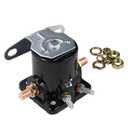 12V Starter Solenoid Relay 4 Terminal Compatible with Ford 1956-up Tractor 2000 4000 3000 Heavy Duty SW3 Starter Solenoid B-6A-11450A D2AF11450AA SW-3 C6AF C7AF C9AF C3912 SS581T