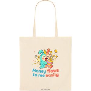 Phicorn Canvas Tote Bags, 15 x 16 in 100% Cotton Blank Reusable Grocery & Craft Tote Bag with Long Handles