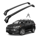 Roof Rack Cross Bars 220lbs Compatible with 2014-2019 Highlander XLE Limited & SE & LE & LE Plus Heavy Duty Aluminum Anti-Theft Metal Lockable Crossbars Rooftop Cargo Bars Luggage Racks Carrier