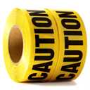 Caution Tape 2 Pack 3 inch x 1000 feet, Bright Yellow w/Bold Black Text, 3" Wide for Maximum Readability Strongest & Thickest Tape for Danger/Hazardous Areas