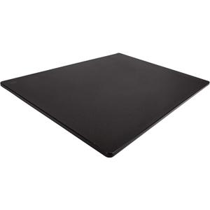 Thirteen Chefs Extra Large 24 x 18 Black Cutting Board - 1/2" Thick HDPE Plastic for Restaurants and Professional Kitchens