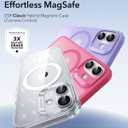 ESR for iPhone 17 Case, Camera Control Cover, Compatible with MagSafe, Shockproof Military-Grade Protection, Magnetic Phone Case for iPhone 17, Classic Hybrid Case, Frosted Purple