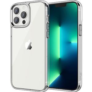 JETech Case for iPhone 13 Pro 6.1-Inch, Non-Yellowing Shockproof Phone Bumper Cover, Anti-Scratch Clear Back (Clear)