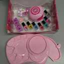 Amagoing Nail Polish Set for Girls Ages 7-12, Kids Nail Art Studio Kit, Non Toxic Quick Dry Nail Polish, Nail Dryer, Storage Desk, Glitter, Cool Girls Stuff, Birthday Gifts Ideas 8 9 10 11 Years Old