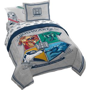 Jay Franco Harry Potter Stand Together 7 Piece Queen Size Bed Set - Includes Comforter & Sheet Set - Super Soft Kids Bedding Fade Resistant Microfiber 