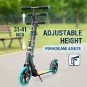 Scooter for Kids 612 & Adults, Max Load 240 LBS, Adjustable Height,Lightweight 2-Wheel, Foldable Kids Scooter with Big Wheels