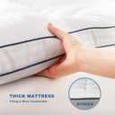 BEDLORE Full Mattress Topper, Thick Pillow Top Pad for Back Pain Relief, Cooling Soft Mattress Cover with Deep Pockets 6-15 inch