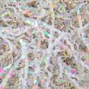 Caleihd 1/2 LB Crinkle Cut Paper Shredded Filler Paper for Gift Baskets Gift Box Confetti Shreds Decoration Stuffing for Birthday, Weddings, Anniversaries, Christmas Wrapping Diamond White