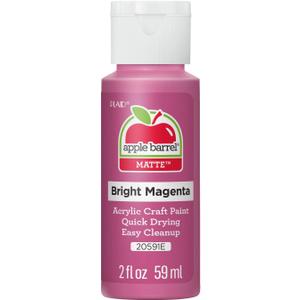 Apple Barrel Acrylic Paint in Assorted Colors (2 oz), 20591, Bright Magenta