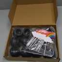 12 Pcs Mini Black Cauldron and 12 Pcs Cloud Rainbow Cake Toppers Cupcake Decorations Plastic Candy Kettles with Handle Plastic Small Cauldron for St Patricks Day Party Favor Leprechaun Supplies