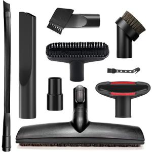 Alrens 9PCS Vacuum Cleaner Attachments for Miele Vacuums, Horsehair Floor Brush Kit for Household & Car Detailing, Compatible with Miele C1 C2 C3, S2 S4 S5 S6 S8 Series