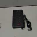 24 Outlets Surge Protector Power Strip - 5 Feet Flat Plug Extension Cord with 24 Widely Outlets and 4 USB Ports, 2 USB C Ports,Portable Outlet Extender, Wall Mountable for Home Office Dorm Room,Black