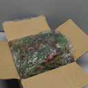 8 Pcs 9 Inch Christmas Artificial Wreaths for Kitchen Cabinet Norfolk Pine Garland with Red Berries Pinecones Wreaths Swags Snowy Pine Candle Rings Holder for Christmas Decorations Table Centerpiece