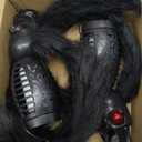 Halloween Skull Flame Lights with 8 Spider Tentacles 2 Pack- Solar Powered Outdoor Lighting Decoration for Halloween Parties, Gardens, and Haunted Displays (Orange, 2 Pack)