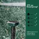 Deer Repellent Devices, Sonic & Solar-Powered Outdoor Deer Deterrent for Garden Plants, 7000 Sq Ft Coverage, Waterproof Sonic Repeller to Keep Deer and Rabbits Away (8)