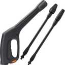 FIXFANS Pressure Washer Gun, Replacement Pressure Washer Wand with Jet and Turbo Nozzle – Compatible with Some of Portland Husky Black Decker Ford Pulsar ShopForce Taskforce Powerwasher Taskmaster