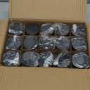 1oz Glass Jar with Lid, Hoa Kinh 30Pack Amber Round Containers Cosmetic Glass Jars with Inner Liners and Black Lids Travel Jars for Storing Lip and Body Scrub, Lotion, Body Butter, Bath Salts, Liquid