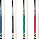Pool Sticks Set of 4 and Pool Sticks Set of 2 with 13mm Cue Tip 58" Pool Cue with Rubber Anti-Skid Sleeve