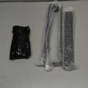 Goovilla Heavy Duty Floating Shelf Brackets 12 Inch for 24 Wood Stud, 4 Pack L Brackets for Shelves or Shelving, Black Coated Metal Shelf Hardware with 160 lb. Load Capacity and Easy Installation